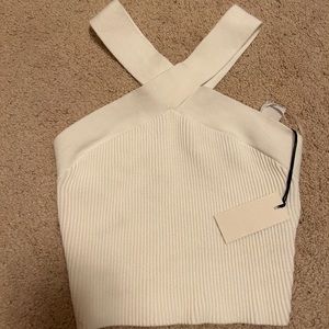 Aritzia crop cross cross tank XS